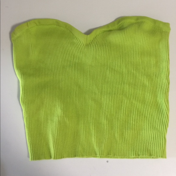 Lime green tube top - Picture 2 of 6